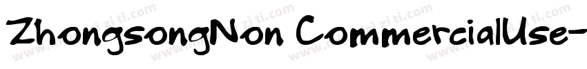 ZhongsongNon CommercialUse字体转换